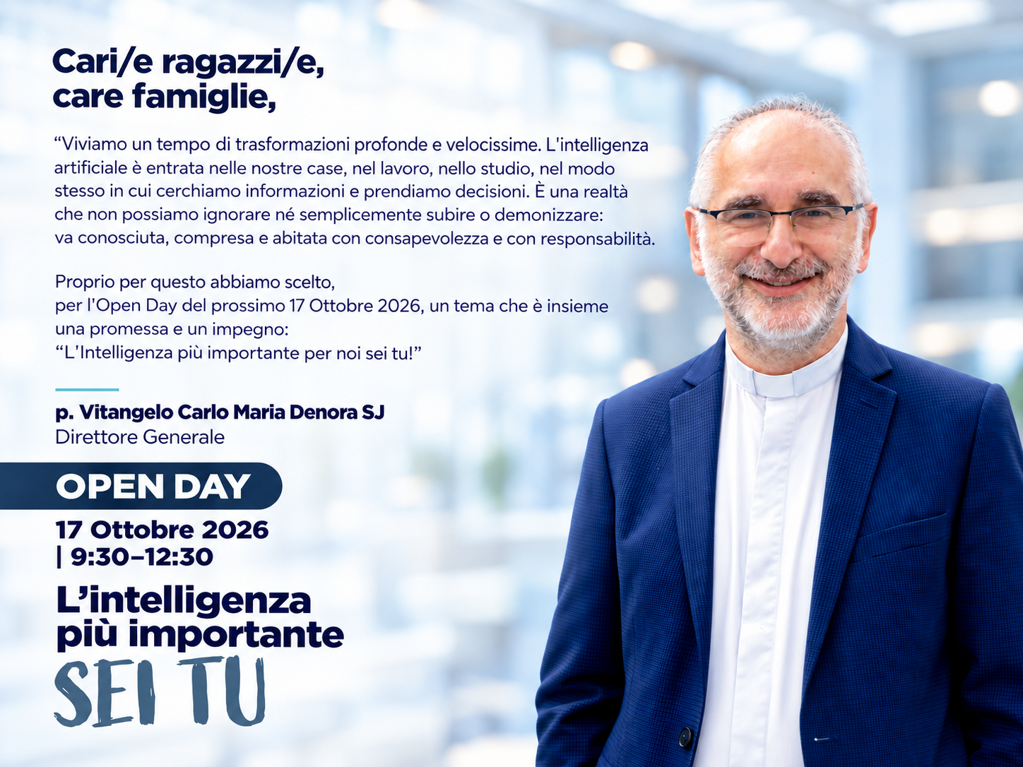 In arrivo l'open day Gonzaga Campus: l'intelligenza più importante per noi sei tu!